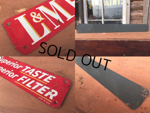 画像2: Vintage L&M FILTERS Sign (DJ193)  (2)