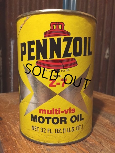 画像1: SALE Vintage Pennzoil #A Quart Can Motor Gas/Oil (DJ204)  (1)