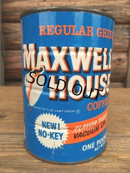 画像1: Vintage Maxwell House Coffee Can Two Pounds #F (DJ249) (1)