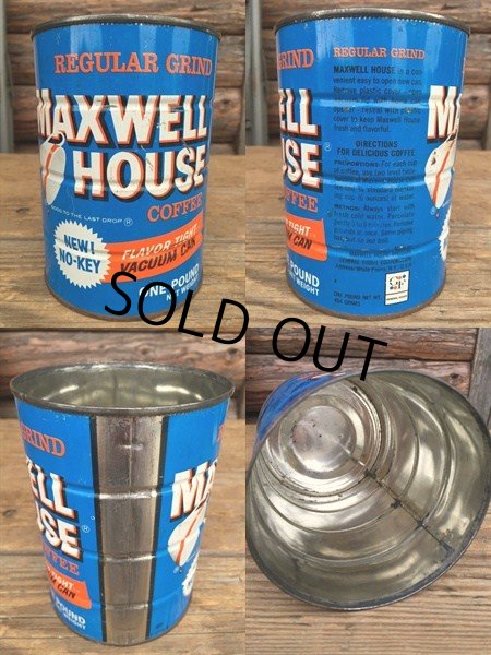 画像2: Vintage Maxwell House Coffee Can Two Pounds #F (DJ249) (2)