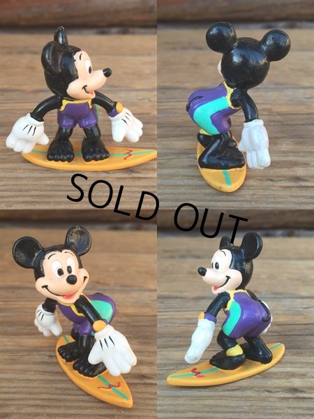 画像2: Vintage Disney Mickey PVC / Surfin (DJ325) (2)