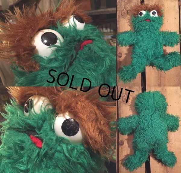 画像3: Vintage Sesame Street Oscar Plush Doll Knickerbocker (DJ394) (3)