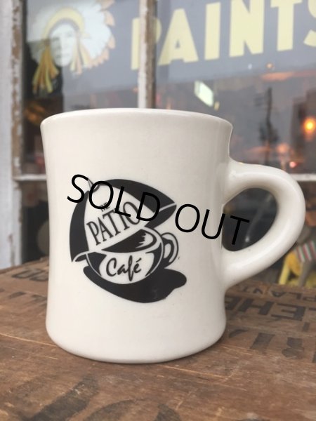 画像1: Vintage Heavy Ceramic Mug The Patio Cafe (DJ401) (1)