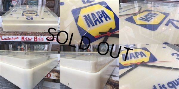 画像3: Vintage NAPA Lighted Sign Clock (AL7401) (3)