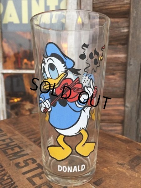 画像1: 70s Vintage Pepsi Glass / Donald (DJ425) (1)