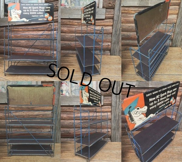 画像2: 50s Vintage AC Spark Plug Sparky Horse Store Display Rack (DJ430) (2)