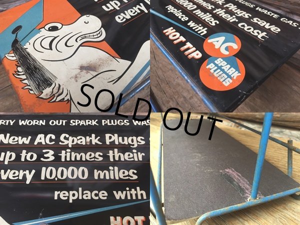 画像3: 50s Vintage AC Spark Plug Sparky Horse Store Display Rack (DJ430) (3)