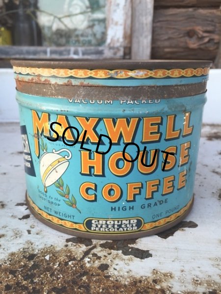 画像1: Vintage Maxwell House Coffee Can (DJ276) (1)