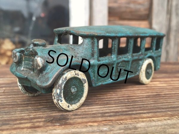 画像1: 30s〜 Vintage Cast Iron Bus (DJ453) (1)