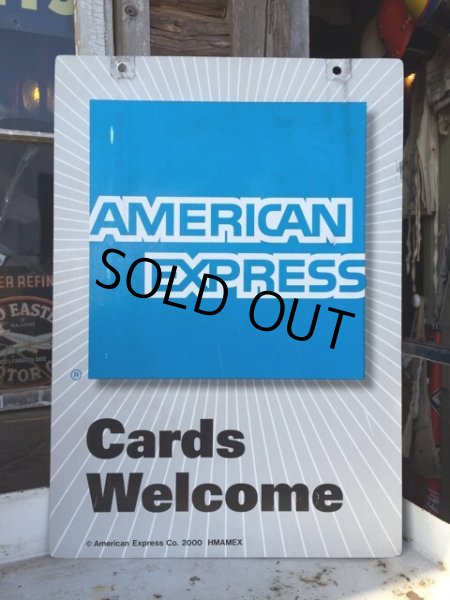 画像1: Vintage American Express Double Sign (DJ480) (1)