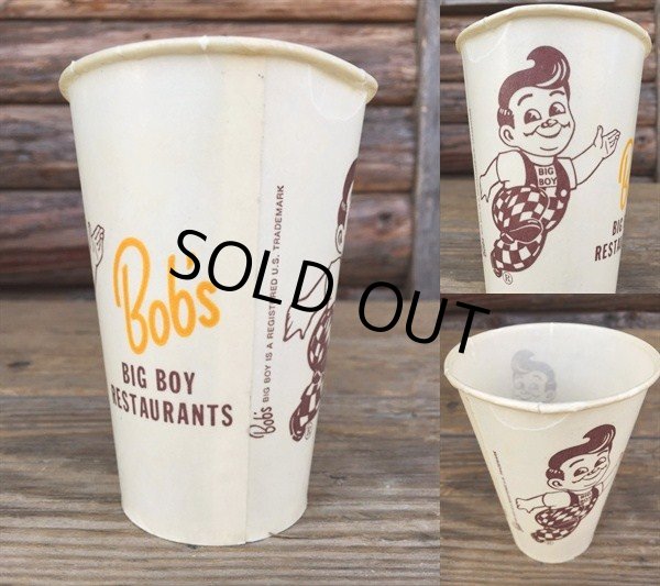 画像2: Vintage Bob's Big Boy Wax Cup #M (DJ484） (2)