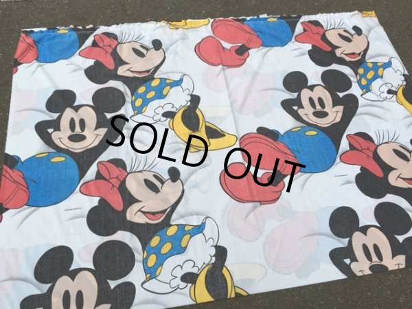 画像2: Vintage Flat Sheet / Big Mickey & Minnie (DJ512) (2)