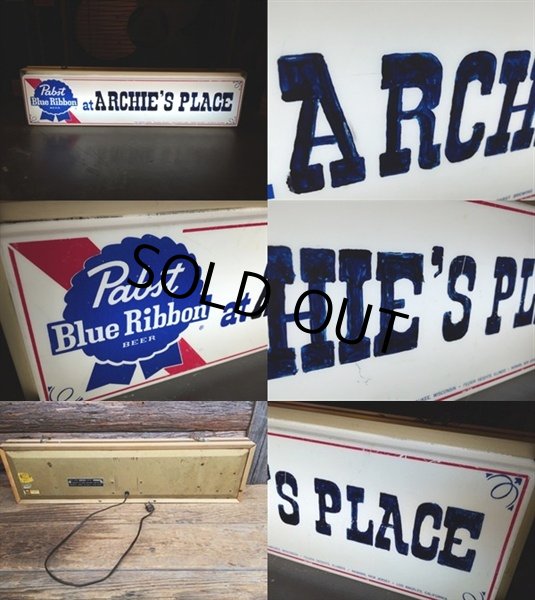 画像3: Vintage Pabst Blue Ribbon Beer Lighted Sign  (DJ528) (3)