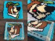 画像2: Vintage Yogi Bear Rug Mat (DJ562)  (2)