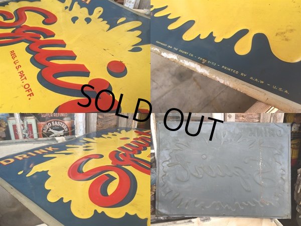 画像2: 50s Vintage Squirt Soda Embossed Sign (DJ571) (2)