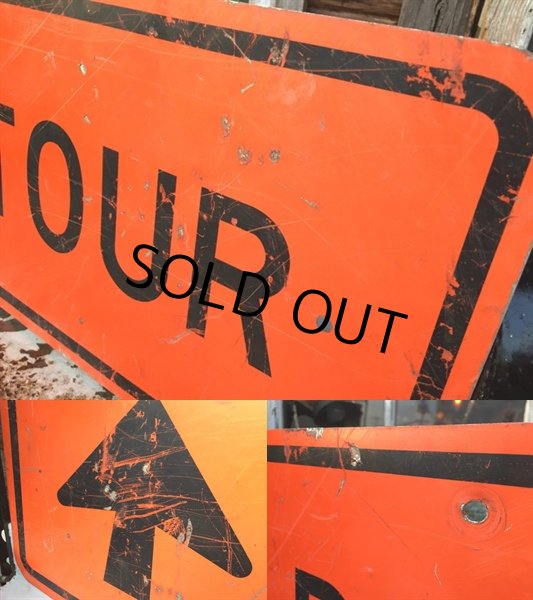 画像2: Vintage Road Sign DETOUR (DJ572) (2)