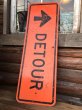 画像1: Vintage Road Sign DETOUR (DJ572) (1)