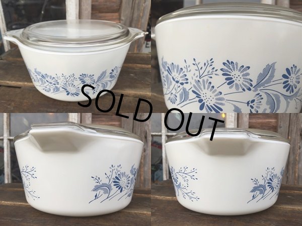 画像2: Old Pyrex Casseroles Colonial Mist (DJ633） (2)