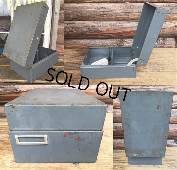 画像3: Vintage Mettal Card File Cabinet (DJ668) (3)