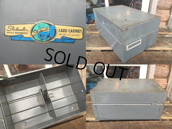 画像2: Vintage Mettal Card File Cabinet (DJ668) (2)