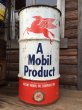 画像1: 50s Vintage Mobil Oil Red Pegasus Drum Can (DJ690) (1)