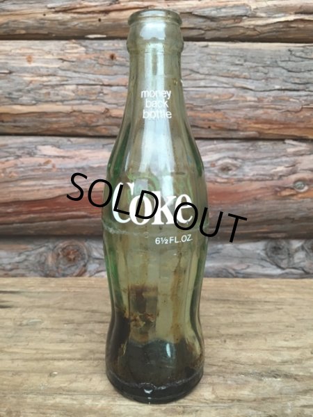 画像1: Vintage Coca Cola Bottle 6 1/2 oz Money Back Bottle (DJ722)   (1)