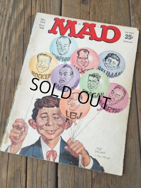 画像1: 60s Vintage MAD Magazine / No122 Oct '68 (DJ733) (1)