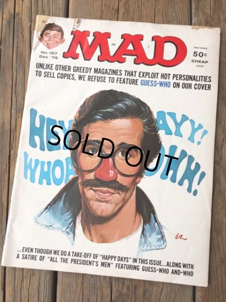 画像1: 70s Vintage MAD Magazine / No187 Dec '76 (DJ736) (1)