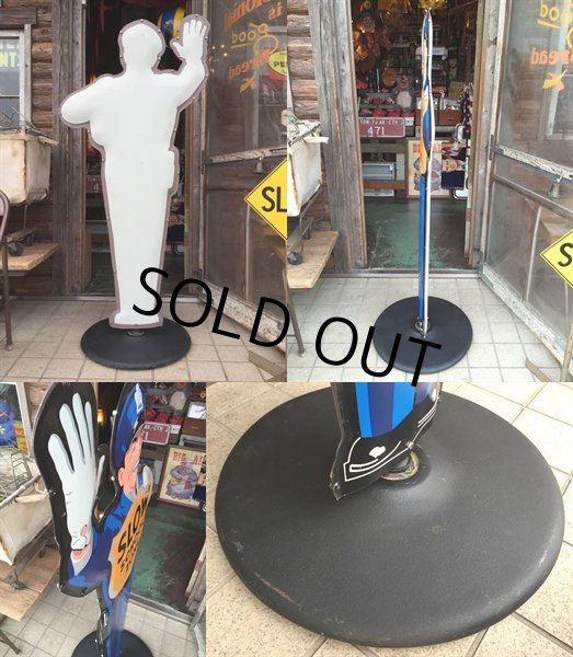 画像3: Vintage Police Man School Zone Sign (DJ691) (3)