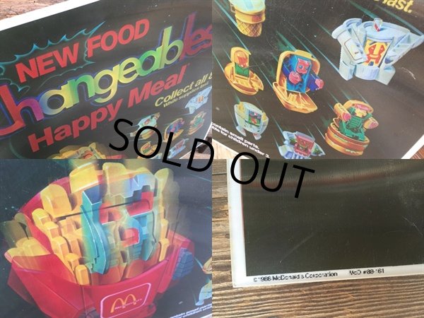 画像2: Vintage McDonald's Food Chengebles Store Display Sign (DJ756） (2)