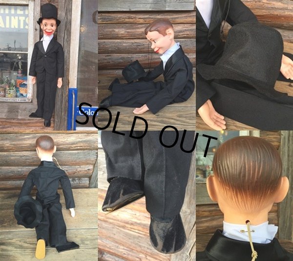 画像3: 60s Vintage Charlie McCarthy Doll (DJ757) (3)