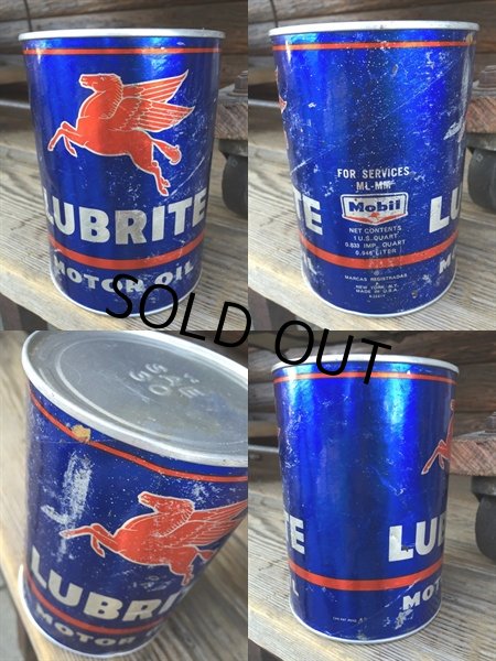 画像2: Vintage Mobil Quart Can Motor Gas/Oil (DJ768)  (2)