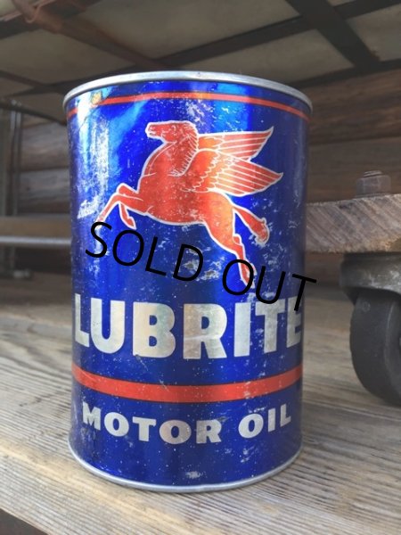 画像1: Vintage Mobil Quart Can Motor Gas/Oil (DJ768)  (1)