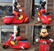 画像2: 80s Vintage Mickey Scooter Wind Up #R (DJ797) (2)