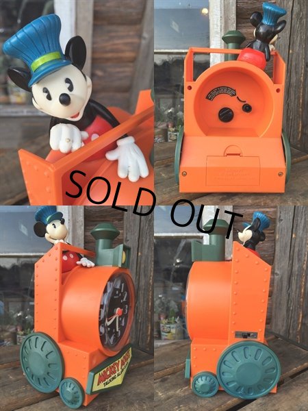 画像2: SALE！ 70s Vintage Mickey Talking Alarm Clock (DJ796) (2)