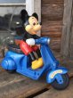 画像1: 80s Vintage Mickey Scooter Wind Up #B (DJ798) (1)