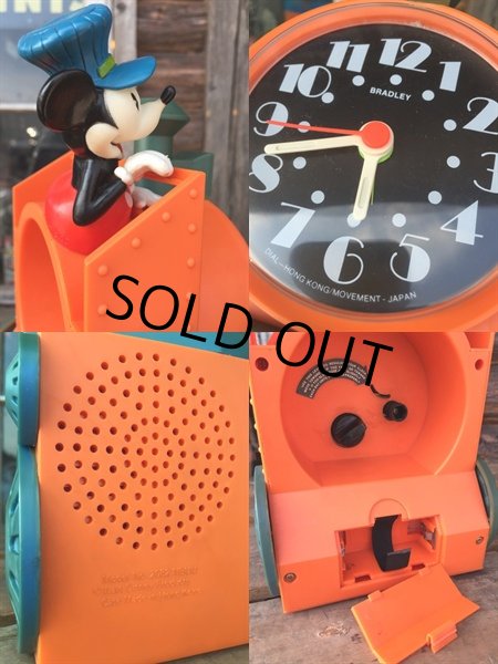 画像3: SALE！ 70s Vintage Mickey Talking Alarm Clock (DJ796) (3)
