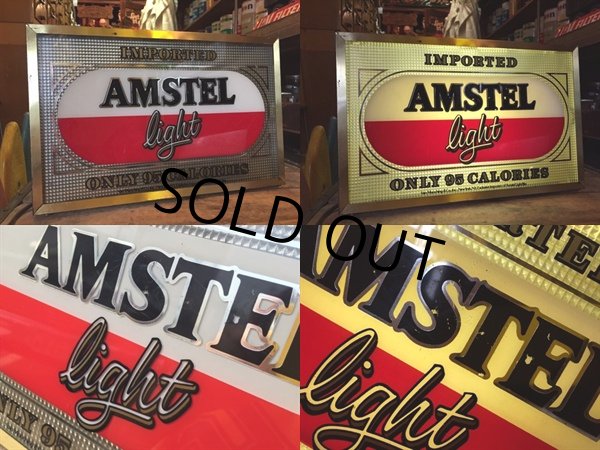 画像2: Vintage Amstel Light Beer Light Up Sign Wall Lamp (DJ813) (2)