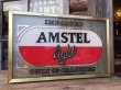 画像1: Vintage Amstel Light Beer Light Up Sign Wall Lamp (DJ813) (1)
