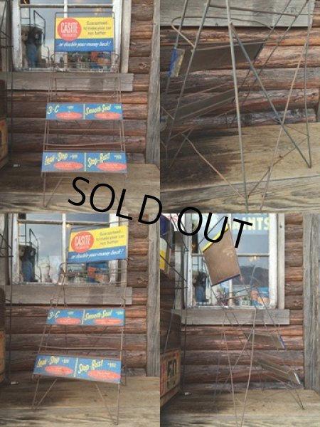 画像2:  Vintage Casite Oil Station Display Rack (DJ833) (2)