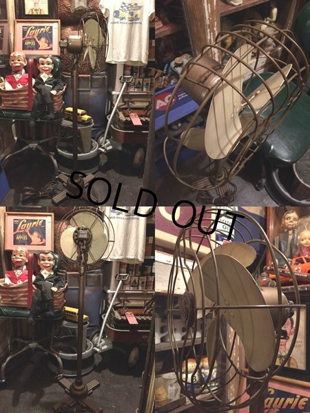 画像2: 30s Vintage GE Pedestal Floor Fan Industrial  (DJ843) (2)