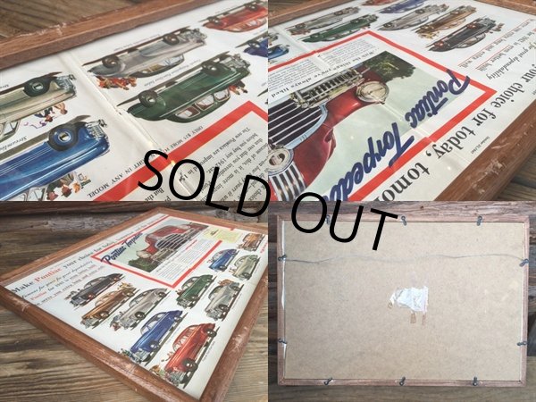 画像2: Vintage AD Poster Pontiac W/Frame (DJ847) (2)