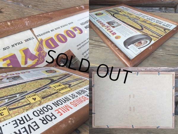 画像2: Vintage AD Poster Good Year W/Frame (DJ848) (2)