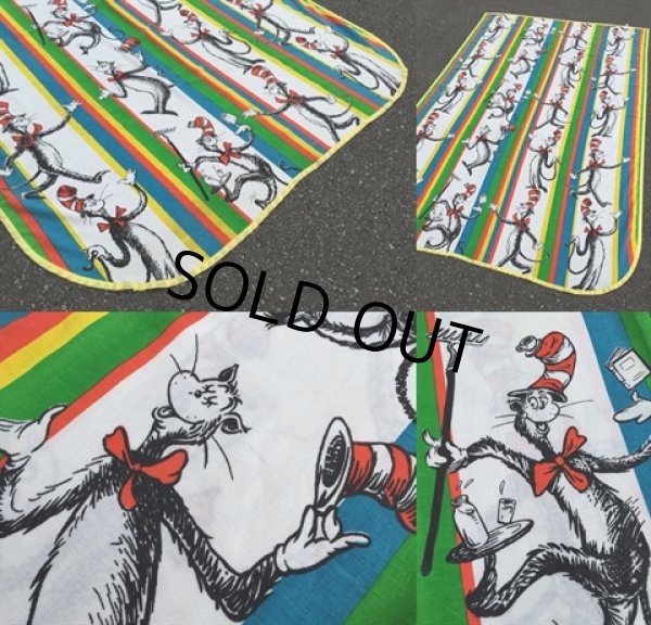 画像3: Vintage Flat Sheet / Cat in the Hat (DJ855) (3)