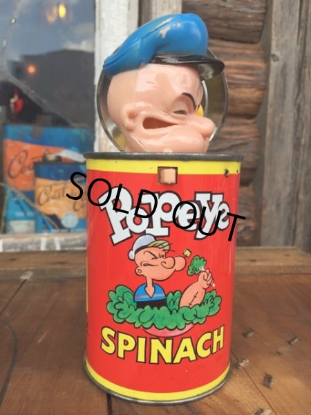 画像1: 50s Vintage Mattel Popeye Pop-up Spinach Can  (DJ860) (1)
