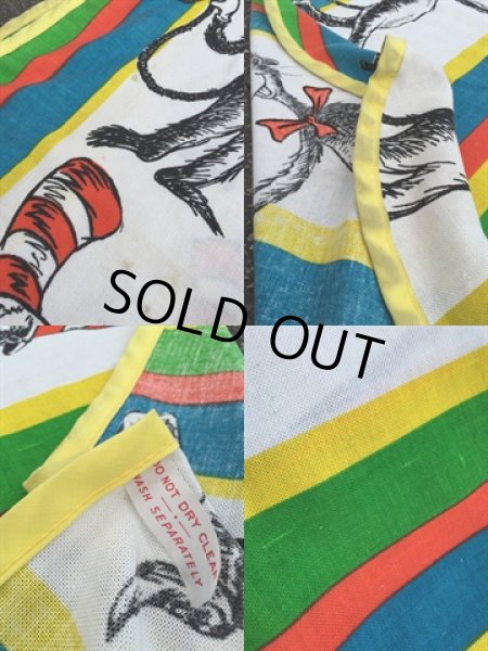 画像2: Vintage Flat Sheet / Cat in the Hat (DJ855) (2)