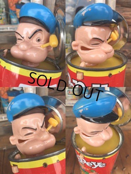 画像3: 50s Vintage Mattel Popeye Pop-up Spinach Can  (DJ860) (3)