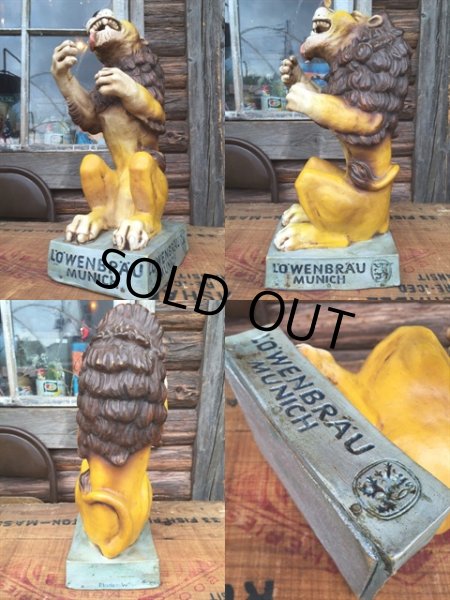 画像2: 70s Vintage Lowenbrau Lion Statue Store Display (DJ897) (2)