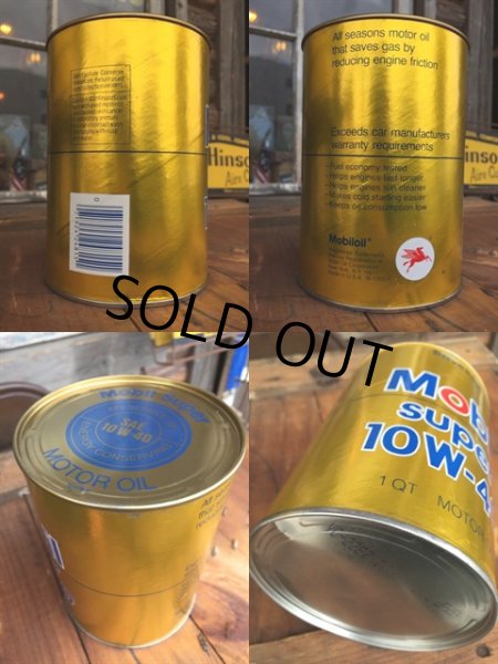 画像2: SALE！ Vintage Mobile 1 Quart Motor Oil Can (DJ896)  (2)
