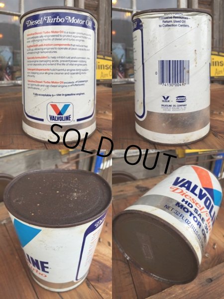 画像2: SALE！ Vintage Valvoline 1 Quart Motor Oil Can (DJ868)  (2)